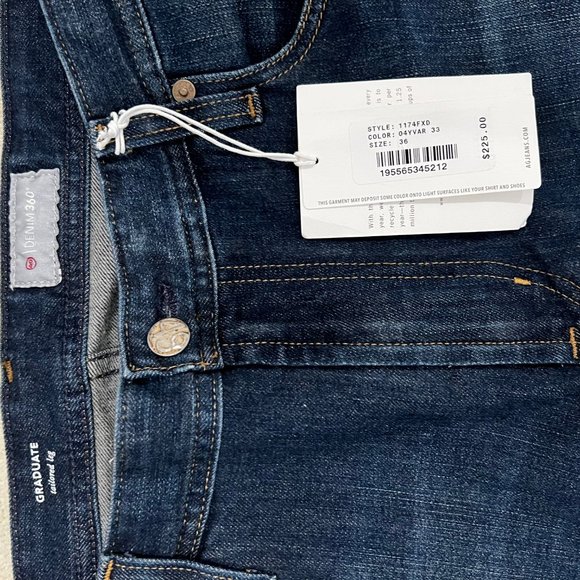 AG Jeans Graduate Tailored Leg Jeans for Men 4 Years Varsity Size 36 - Picture 4 of 5